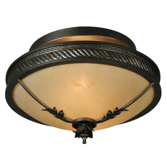 2nd Ave Lighting Hoja 15" Semi-Flushmount in French Bronze Finish