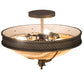 2nd Ave Lighting Hoja 15" Semi-Flushmount in French Bronze Finish