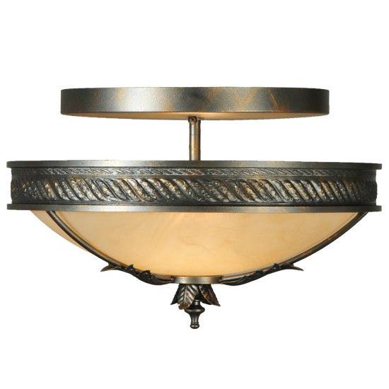 2nd Ave Lighting Hoja 15" Semi-Flushmount in French Bronze Finish