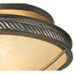 2nd Ave Lighting Hoja 15" Semi-Flushmount in French Bronze Finish