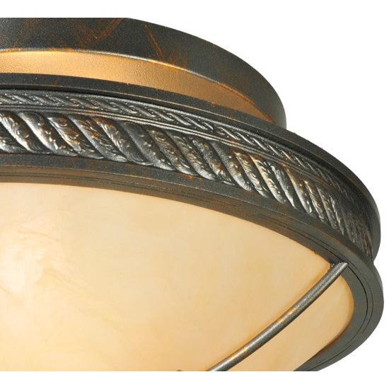 2nd Ave Lighting Hoja 15" Semi-Flushmount in French Bronze Finish