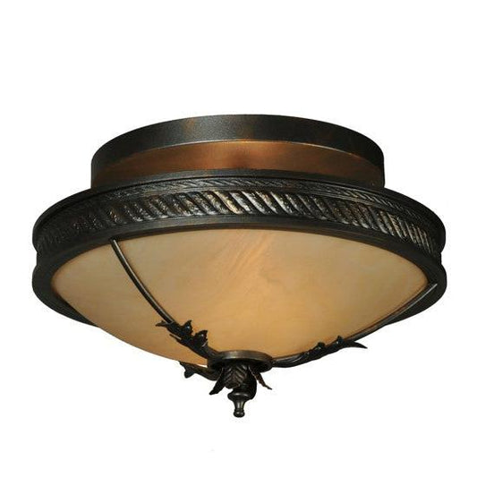 2nd Ave Lighting Hoja 15" Semi-Flushmount in French Bronze Finish