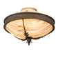 2nd Ave Lighting Hoja 15" Semi-Flushmount in French Bronze Finish