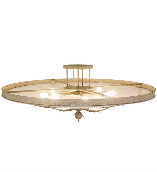2nd Ave Lighting Hoja 60" Semi-Flushmount in Pate Finish