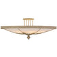 2nd Ave Lighting Hoja 60" Semi-Flushmount in Pate Finish