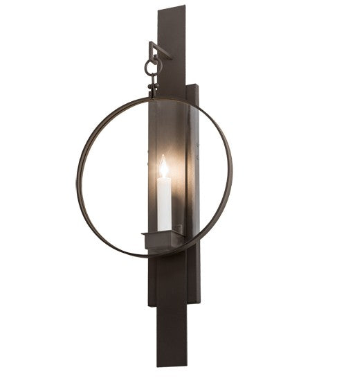2nd Ave Lighting Holmes 12" Wall Sconce in Wrought Iron Finish