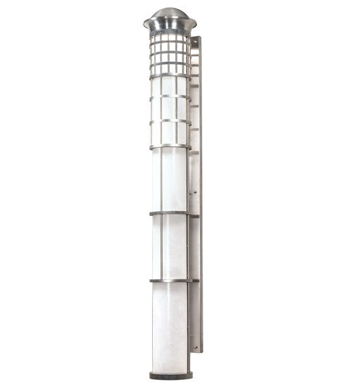 2nd Ave Lighting Hudson House 10" Wide Wall Sconce in Brushed Stainless Steel Finish