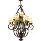 2nd Ave Lighting Ingrid 46" Wide 9 LT Chandelier in Timeless Bronze With Gold Accents