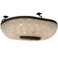 2nd Ave Lighting Innsbruck 84" Semi-Flushmount in Chestnut Finish
