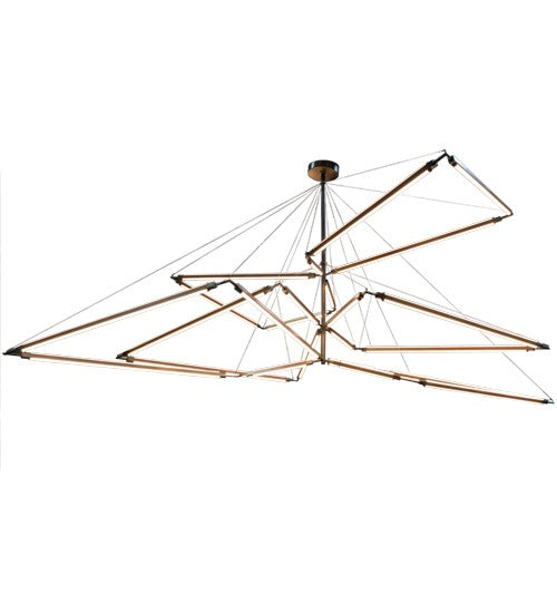 2nd Ave Lighting Isotope 216" Wide Chandelier in Antique Copper