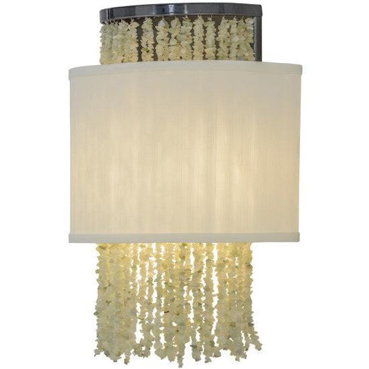 2nd Ave Lighting Jade 11" Charm Wall Sconce in Black Chrome Metal Finish