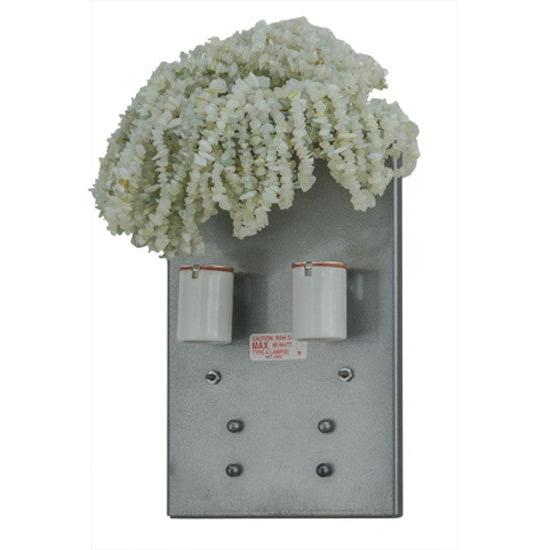 2nd Ave Lighting Jade 7.5" Charm Wall Sconce With Black Chrome Over Nickel Finish