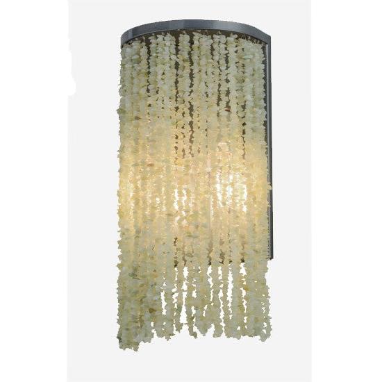 2nd Ave Lighting Jade 7.5" Charm Wall Sconce With Black Chrome Over Nickel Finish
