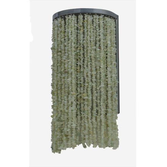 2nd Ave Lighting Jade 7.5" Charm Wall Sconce With Black Chrome Over Nickel Finish