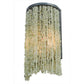2nd Ave Lighting Jade 7.5" Charm Wall Sconce With Black Chrome Over Nickel Finish