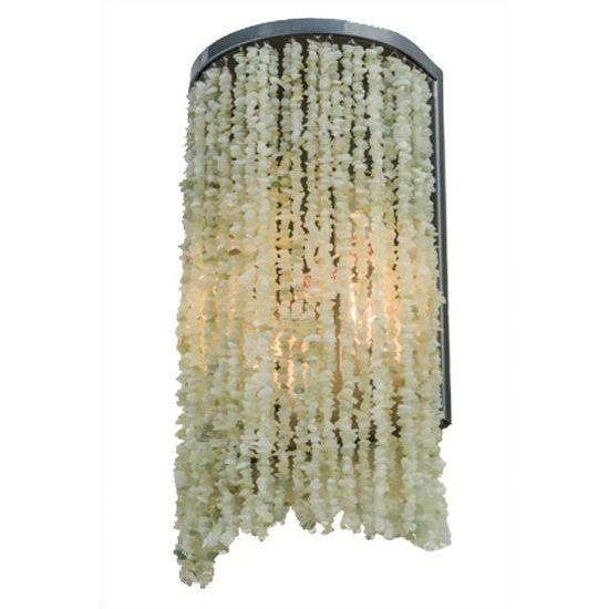 2nd Ave Lighting Jade 7.5" Charm Wall Sconce With Black Chrome Over Nickel Finish