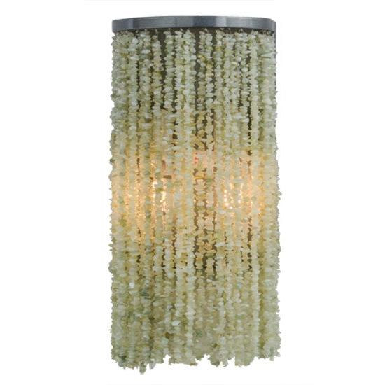 2nd Ave Lighting Jade 7.5" Charm Wall Sconce With Black Chrome Over Nickel Finish