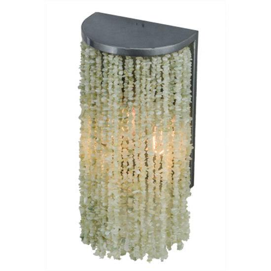 2nd Ave Lighting Jade 7.5" Charm Wall Sconce With Black Chrome Over Nickel Finish