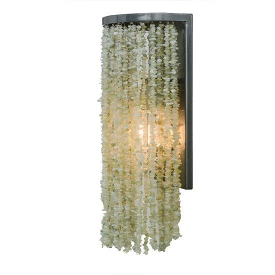 2nd Ave Lighting Jade 7.5" Charm Wall Sconce With Black Chrome Over Nickel Finish