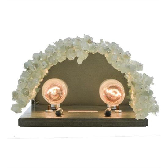 2nd Ave Lighting Jade 7.5" Charm Wall Sconce With Black Chrome Over Nickel Finish