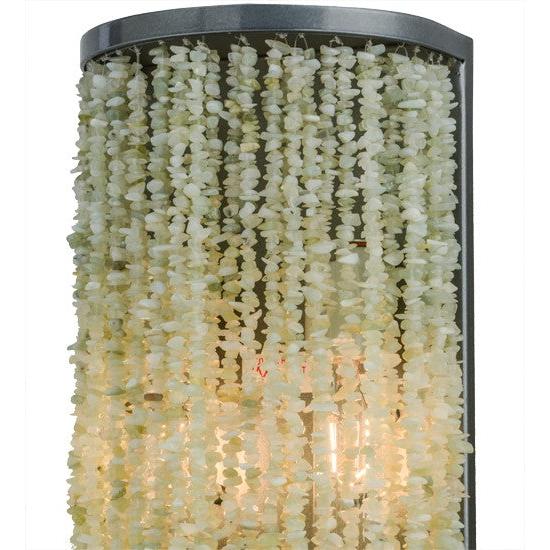2nd Ave Lighting Jade 7.5" Charm Wall Sconce With Black Chrome Over Nickel Finish