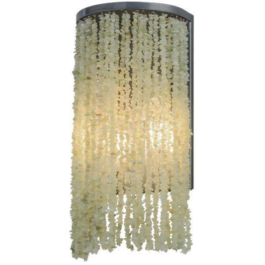 2nd Ave Lighting Jade 7.5" Charm Wall Sconce With Black Chrome Over Nickel Finish