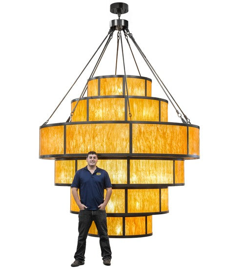2nd Ave Lighting Jayne 120" Wide 6 Tier Pendant in Oil Rubbed Bronze Finish