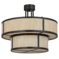 2nd Ave Lighting Jayne 24" Wide 2 Tier Pendant in Timeless Bronze Finish