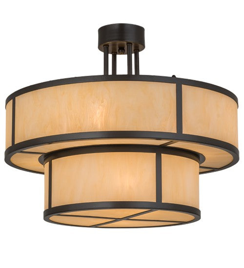 2nd Ave Lighting Jayne 24" Wide 2 Tier Pendant in Timeless Bronze Finish