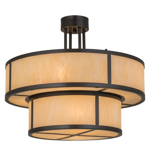 2nd Ave Lighting Jayne 24" Wide 2 Tier Pendant in Timeless Bronze Finish
