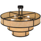 2nd Ave Lighting Jayne 36" Wide 3 Tier Pendant in Timeless Bronze