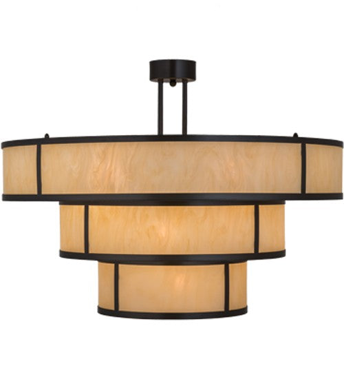2nd Ave Lighting Jayne 36" Wide 3 Tier Pendant in Timeless Bronze