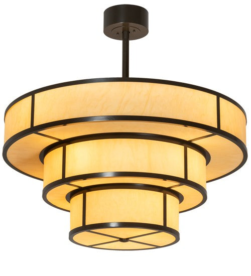 2nd Ave Lighting Jayne 36" Wide 3 Tier Pendant in Timeless Bronze Finish