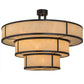 2nd Ave Lighting Jayne 36" Wide 3 Tier Pendant in Timeless Bronze