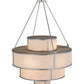 2nd Ave Lighting Jayne 44" Wide 4 Tier Pendant in Nickel Finish