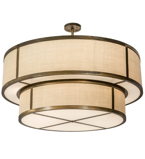 2nd Ave Lighting Jayne 48" Wide 2 Tier Pendant in Antique Copper Finish