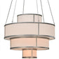 2nd Ave Lighting Jayne 60" Wide 4 Tier Pendant in Nickel Finish