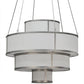 2nd Ave Lighting Jayne 60" Wide 4 Tier Pendant in Nickel Finish