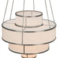 2nd Ave Lighting Jayne 60" Wide 4 Tier Pendant in Nickel Finish