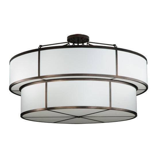 2nd Ave Lighting Jayne 72" Wide 2 Tier Semi-Flushmount With Mahogany Bronze Finish