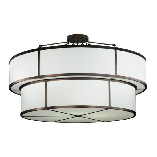 2nd Ave Lighting Jayne 72" Wide 2 Tier Semi-Flushmount With Mahogany Bronze Finish