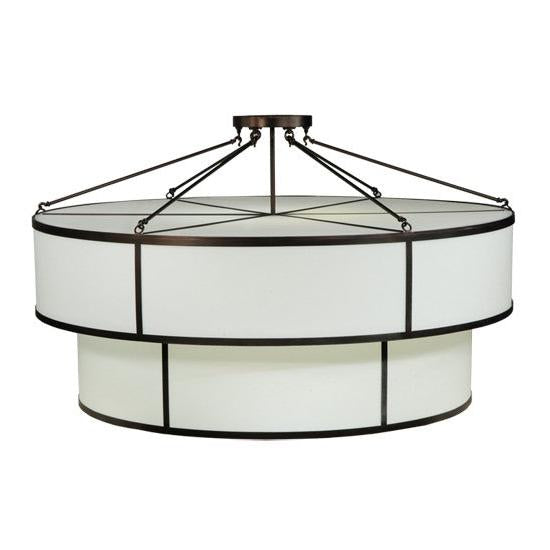 2nd Ave Lighting Jayne 72" Wide 2 Tier Semi-Flushmount With Mahogany Bronze Finish