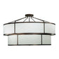 2nd Ave Lighting Jayne 72" Wide 2 Tier Semi-Flushmount With Mahogany Bronze Finish