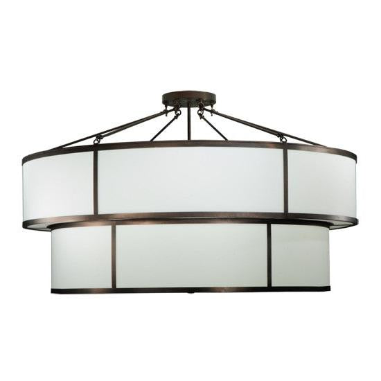 2nd Ave Lighting Jayne 72" Wide 2 Tier Semi-Flushmount With Mahogany Bronze Finish