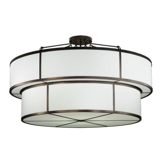 2nd Ave Lighting Jayne 72" Wide 2 Tier Semi-Flushmount With Mahogany Bronze Finish