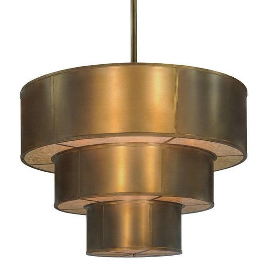 2nd Ave Lighting Jayne 84" Wide 3 Tier Pendant in Antique Copper Finish
