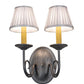 2nd Ave Lighting Jenna 11" Wide 2 Light Wall Sconce in Antique Iron Ore Finish
