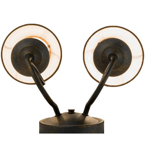 2nd Ave Lighting Jenna 12" Wide 2 Light Wall Sconce in French Bronze Finish