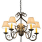 2nd Ave Lighting Jenna 24" Wide 5 Light Chandelier in French Bronze Finish