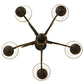 2nd Ave Lighting Jenna 24" Wide 5 Light Chandelier in French Bronze Finish